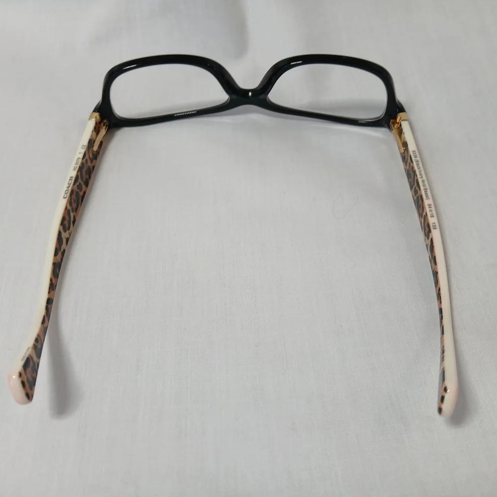 Authentic Coach Glasses For Women - Black and Leopard Print - HC6078 - Pre Owned